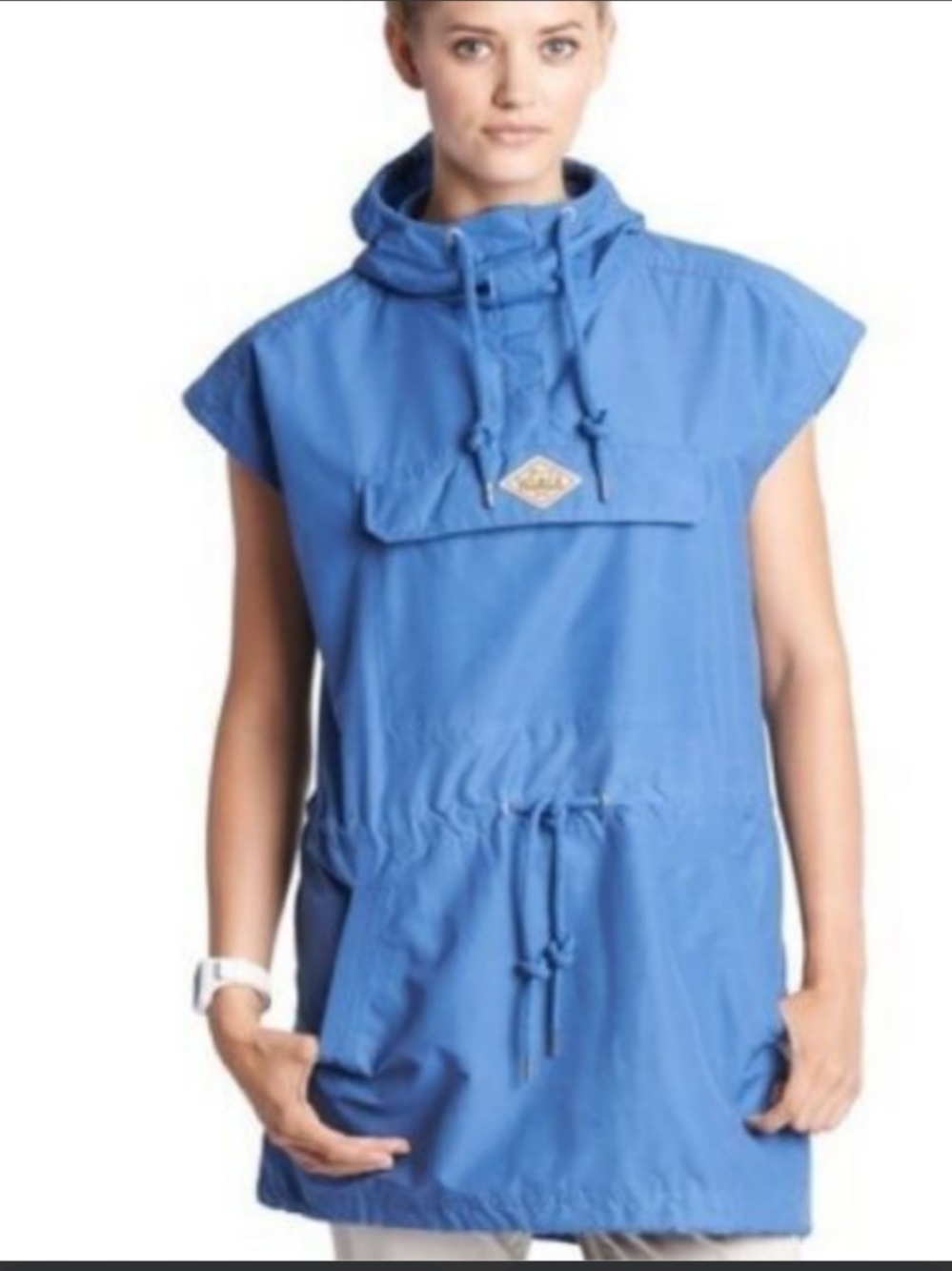Woolrich Women's Hoodie Sleeveless Rain Jacket Size SP